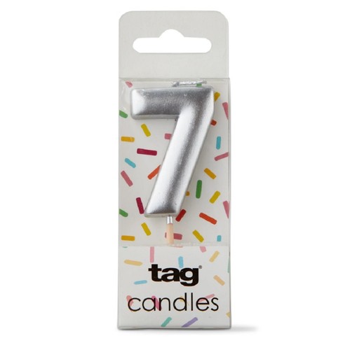 Tag metallic silver - tag, digit